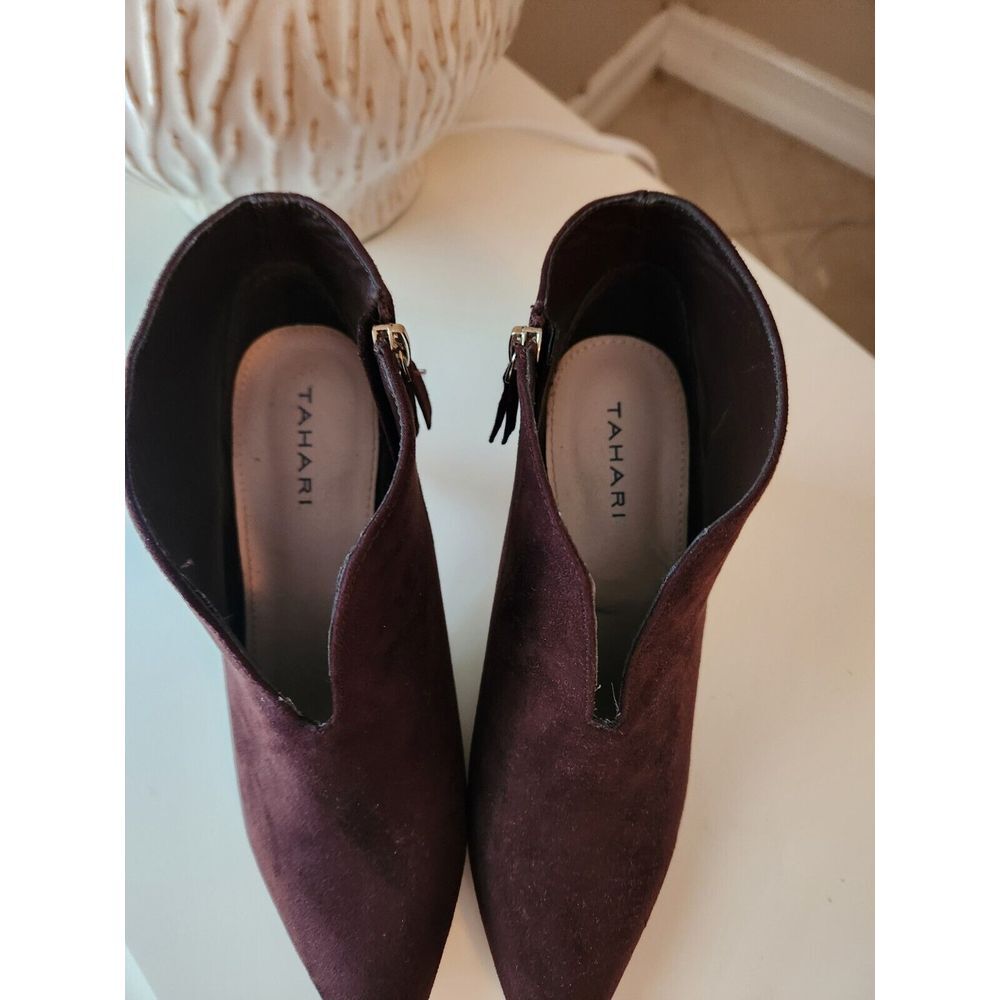 Tahari Women's Sherron Ankle Boot Chocolate Brown Cut Out Size 8 - Picture 8 of 11